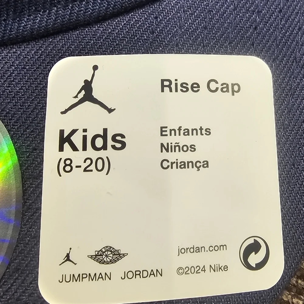 Nike Jordan Kids Adjustable Baseball Cap Size 8-20